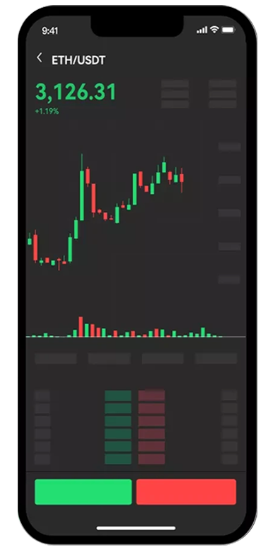 bitcoin交易平台APP页面展示